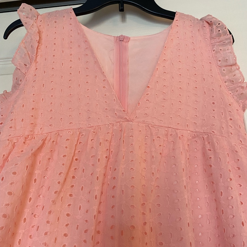 Pink eyelet babydoll dress/skort.